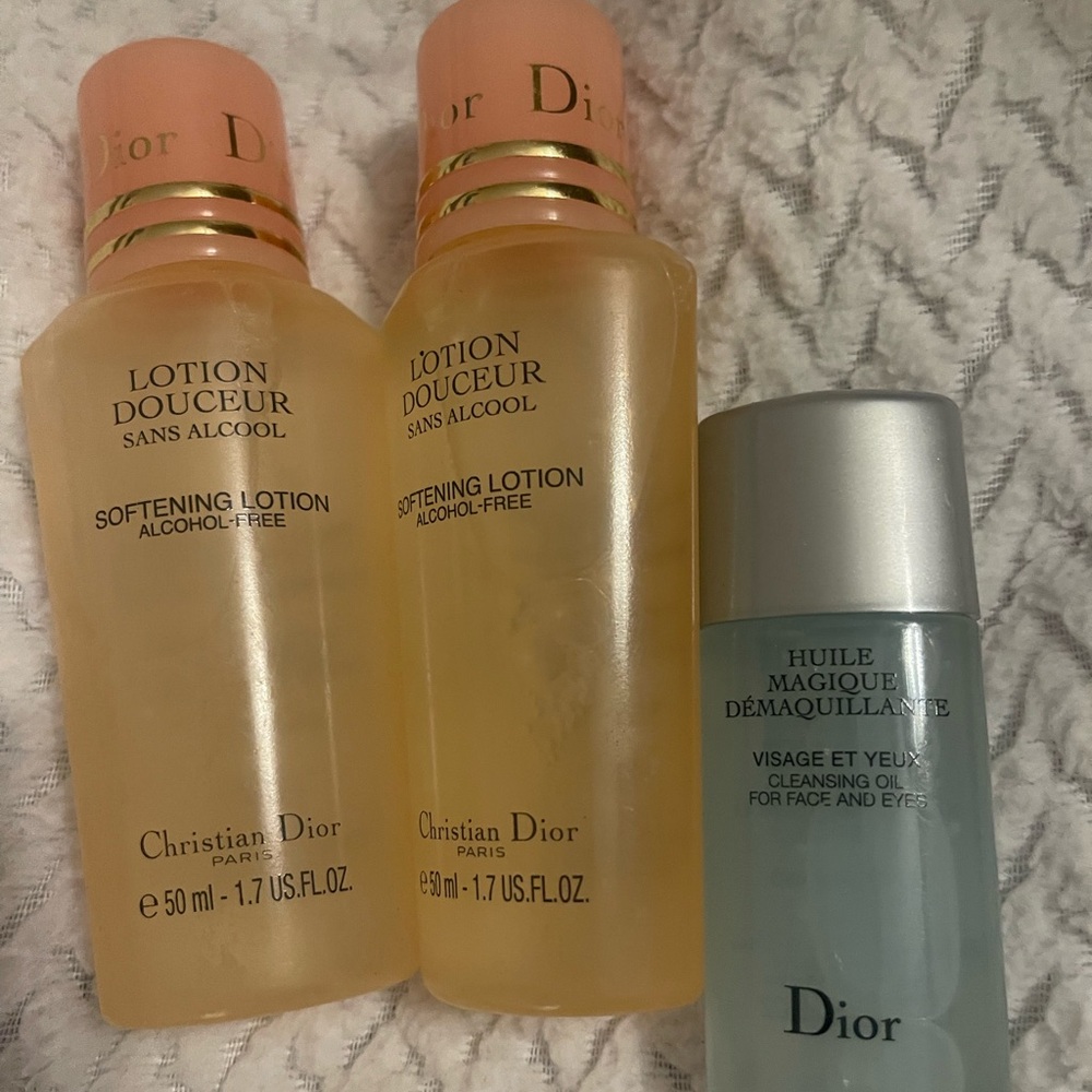 Dior Softening Lotion and Cleansing Oil Set